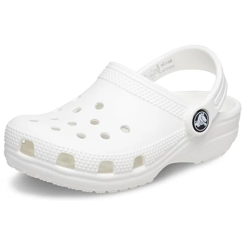 Limited-time offer: Crocs Unisex Kids Classic Clog K Clogs, White, 1 UK from 39.99 GBP to 23.26 GBP (save 42%)