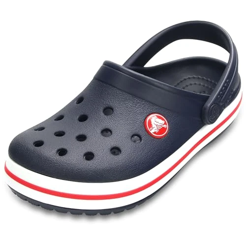 Crocs Unisex Kinder Crocband Clog T Clog, Navy/Red, 24/25 EU