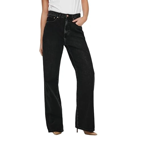 Offre limitée : ONLY Jean à Coupe Large ONLHOPE Taille Haute Wide Leg Fit Jeans de 44.99 EUR à 35.99 EUR (remise 20%)