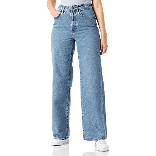 Limited-time offer: ONLY Womens ONLHOPE EX HW Wide DNM ANA345 NOOS Jeans, Light Blue Denim, 32/30 from 32.00 GBP to 32.00 GBP (save 0%)