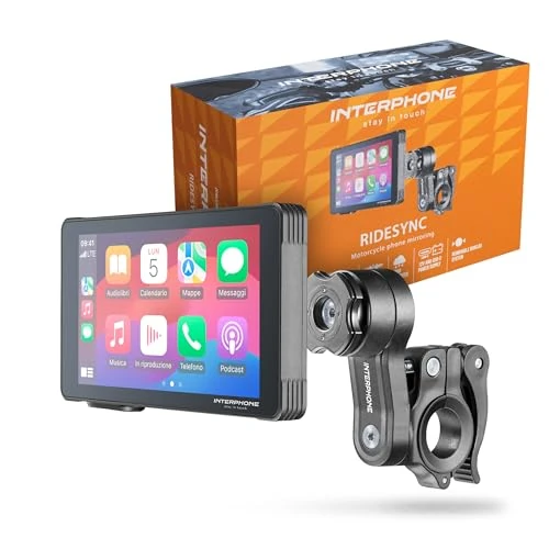 Oferta limitada: Interphone Ridesync SYNC55 Pantalla táctil inalámbrico Moto, Pantalla para Moto con WiFi y Bluetooth de 5,5", Compatible con Soportes QUIKLOX e impermeabilidad IP66 de 224.46 € a 224.46 € (ahorro 0.00%)