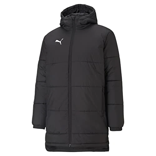 PUMA Unisex Bench Jacke, Puma schwarz - Puma weiß, S EU