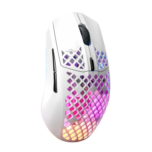 Offre limitée : SteelSeries Aerox 3 Wireless - Souris gaming RGB trouée - Design étanche ultra-léger - Capteur optique 18K DPI TrueMove Air - Snow de 66.94 EUR à 63.59 EUR (remise 5%)