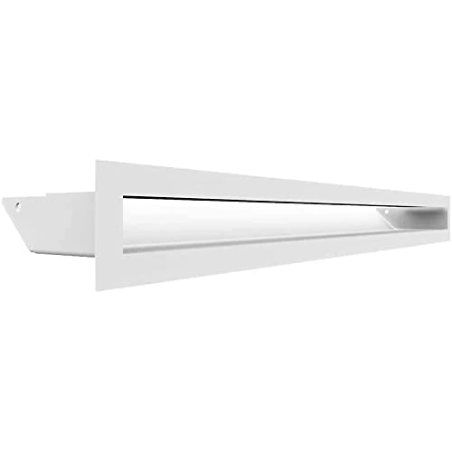 Offre limitée : Grille de Ventilation KRATKI AIR | Grille d'air Chaud 6 x 60 cm | Blanc | Grille d'extraction pour Ventilation de cheminée | Prise d'air à Un Angle de 45 degrés | résistant à la surchauffe de 94.56 € à 94.56 € (0.00% de remise)