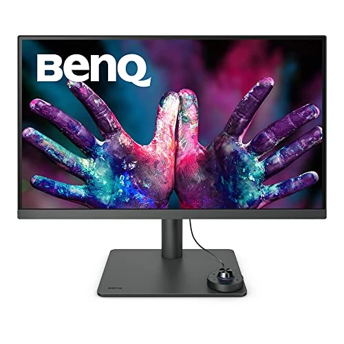 BenQ PD2705U 4K 27” Monitor for Designer, IPS, AQCOLOR, 99% sRGB, 99% Rec. 709, Delta E ≤ 3, Factory Calibrated, Uniformity, 65W USB-C, HDMI, DP, KVM, Compatible with MacBook