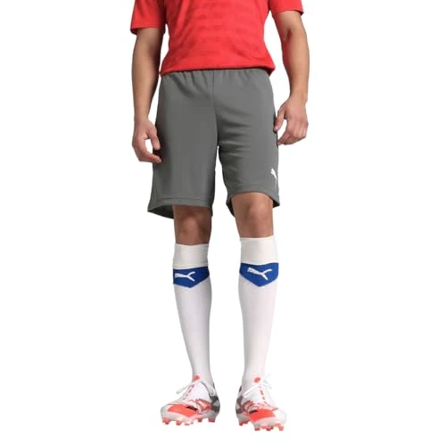 Offerta a tempo: PUMA teamRISE Short, Pantaloncini in Maglia Uomo, Grigio - Medium Gray Heather, S - 0.00% da 17.95 € a 17.95 €