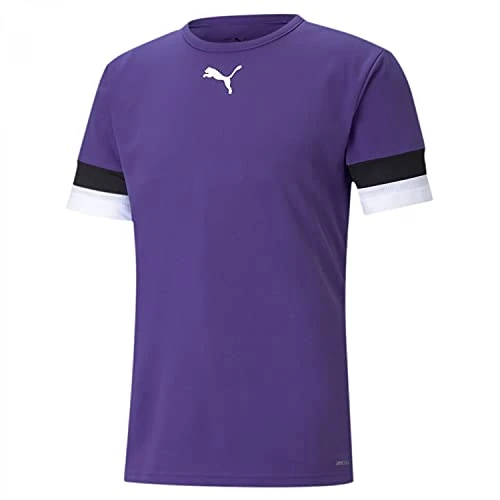 PUMA Teamrise Jersey Jr, Shirt Unisex - Bambini e ragazzi, Prism Violet-Puma Black-Puma White, 152