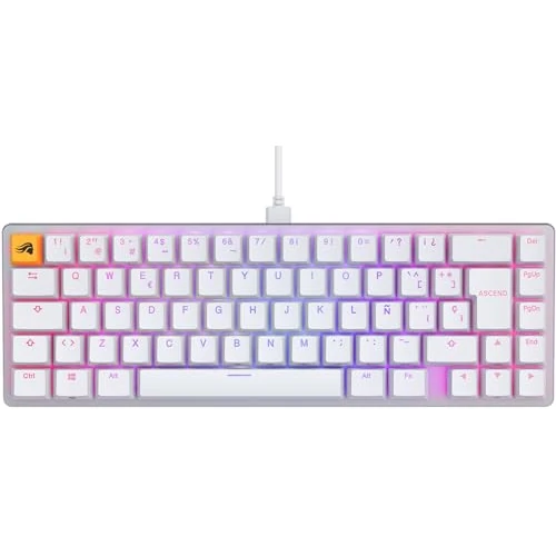 Offerta a tempo: GLORIOUS GMMK 2 Compact 65% Tastiera QWERTY Spagnolo (Bianco) - 0.00% da 129.99 € a 129.99 €