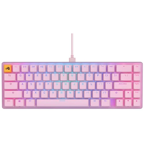 Limited-time offer: GLORIOUS Gaming GMMK 2 Compact (65%) - Mechanical Gaming Keyboard, Aluminium Frame, Customisable, Doubleshot Caps, Fox Switches, Per Key RGB, Full NKRO, American QWERTY Layout - Pink from 59.99 £ to 59.99 £ (save 0.00%)