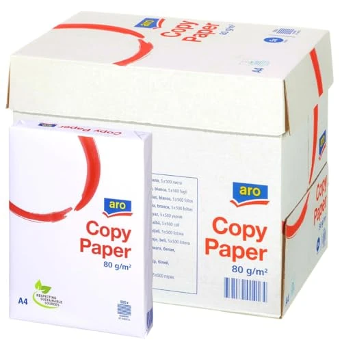 Tijdelijke aanbieding: aro DIN A4 kopieerpapier, 80 g/m², wit, 5 x 500 vellen van 29.90 € naar 29.90 € (0.0% korting)
