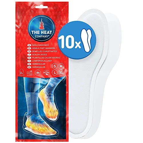 Limited-time offer: THE HEAT COMPANY Insole Foot Warmers - 10 Pairs - EXTRA WARM - 8 Hours of Warmth - Instant Heat - Air Activated - Purely Natural - Medium Size: 5.5-7 from 20.90 GBP to 17.74 GBP (save 15%)