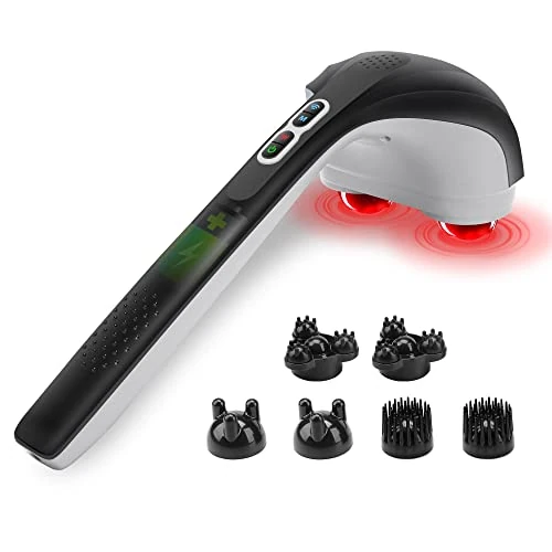 Offerta a tempo: Massaggiatore manuale a percussione wireless Snailax con 3 set di testine di ricambio doppie - 0.00% da 48.95 € a 48.95 €
