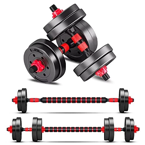Begrenztes Angebot: Hanteln set, Kurzhanteln Verstellbar, 2er Hantelset,Kurz Lang Dumbbell,Einstellbar Hantelstangen Kurzhantelset,für Männer und Frauen, 2 in 1 Kurzhantel Fitness Handgewichte, 10/15KG von 50.24 EUR auf 50.24 EUR (Rabatt 0%)