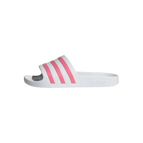adidas Femme Adilette Aqua Slides, Cloud White / Rose Tone / Cloud White, 40.5 EU