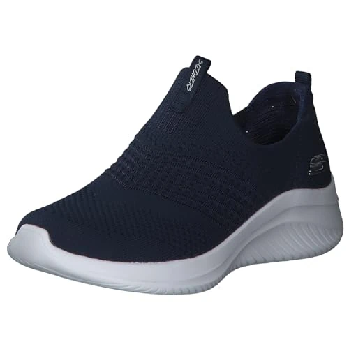 Offerta a tempo: Skechers Ultra Flex 3.0 Classy Charm, Scarpe da ginnastica Donna, Navy Knit Trim, 37.5 EU - 25% da 84.95 € a 63.95 €