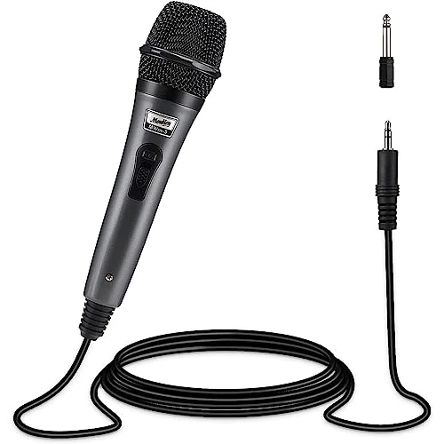Oferta limitowana: Moukey Mikrofon dynamiczny, domowy mikrofon do karaoke z kablem XLR, kardioidalny metalowy ręczny mikrofon przewodowy do śpiewania, karaoke, sceny, kompatybilny z głośnikiem, wzmacniaczem, mikserem, z 70.13 zł na 70.13 zł (oszczędź 0.00