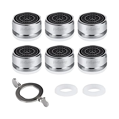 Offerta a tempo: Ibergrif M91005 6 Pezzi Filtri Rubinetti Lavandino Rompigetto M24 Aeratore Rubinetto — 10% da 7,96 € a 7,19 €