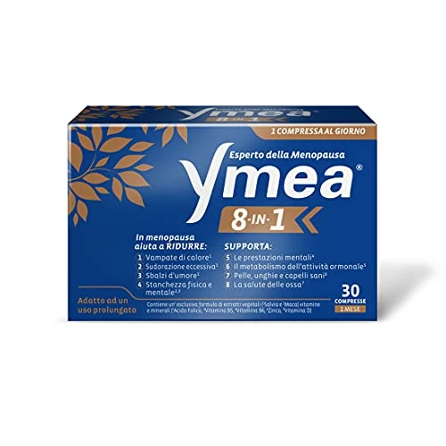 Beperkte aanbieding: Ymea 8 in 1 voedingssupplement voor menopauze, ideaal tegen de 8 gebruikelijke menopauzes, ondersteunt metabolisme en de gezondheid van de botten, 30 tabletten, kleur wit, 26 g van 39.93 EUR naar 39.93 EUR (besparing 0%)