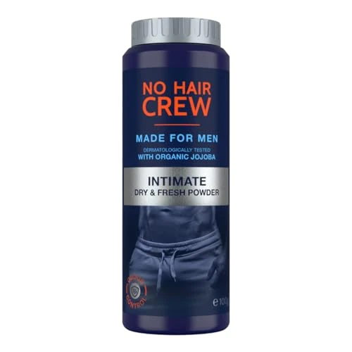 Offre limitée : NO HAIR CREW Poudre Intime Homme 100 g – contre Transpiration & Frottements de 11.90 € à 11.90 € (0.00% de remise)