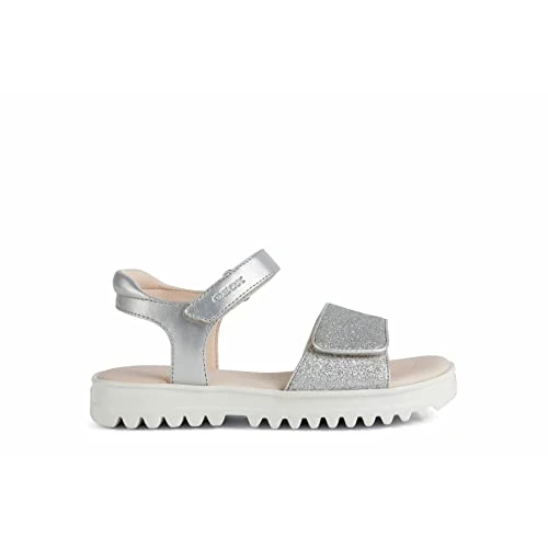 Zeitlich begrenztes Angebot: Geox Mädchen J Coralie Gir Sandal, Silber, 29 EU von 34.96 € auf 34.92 € (0.11% Rabatt)