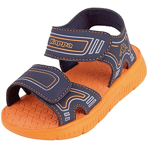 Zeitlich begrenztes Angebot: Kappa Unisex Kinder Kaleo K Sandale,Navy/Orange,31 EU von 20.95 € auf 20.95 € (0.00% Rabatt)