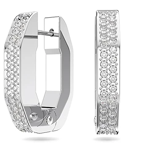 Oferta limitada: Swarovski Pendientes de Aro Dextera Octagonal para Mujer, Pendientes con Cristales, en Baño de Rodio, Colección Dextera de Swarovski de 139.00 EUR a 109.00 EUR (ahorro 22%)