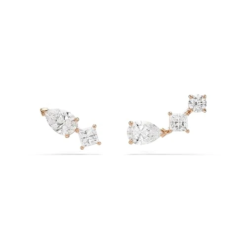 Offre limitée : Swarovski Clous d'oreilles Mesmera, Design asymétrique, Blanches, Placage de ton or rosé de 59.65 € à 59.65 € (0.00% de remise)