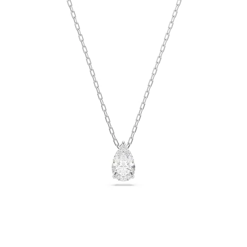 Limited-time offer: Swarovski Attract Adjustable Necklace, Precision Cut White Crystal, Rhodium Plated with Crystal Emblazened Logo Appendage from the Attract Collection for Women from 59.67 £ to 50.69 £ (save 15%)