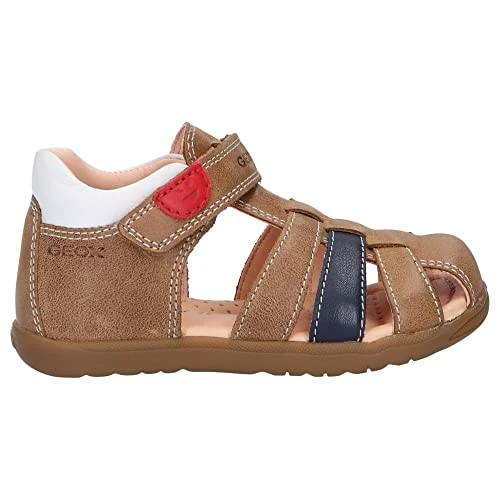 Geox B Sandal Macchia Boy, Primeros Pasos para Bebé Niño, Marrón (Caramel) , 18 EU