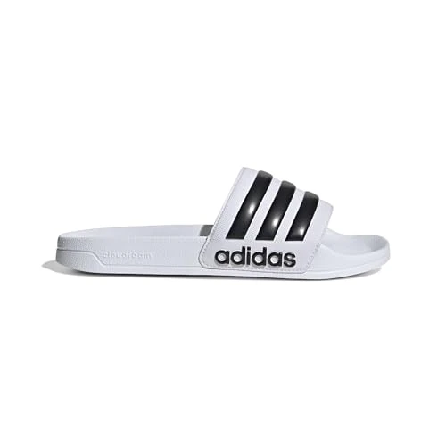 adidas Unisex Adilette Shower Slides, Cloud White / Core Black / Cloud White, 37 EU