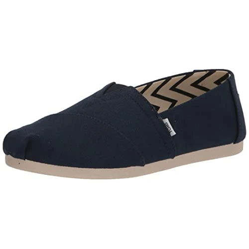 Offre limitée : Toms Women's Recycled Cotton Alpargata Loafer Flat, Bleu Marine, 43.5 EU de 44.50 € à 44.50 € (0.00% de remise)