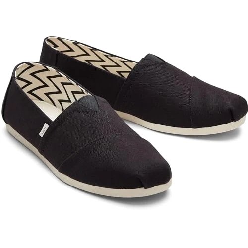 TOMS Alpargata de Algodón Reciclado, Mocasines Planos Hombre
