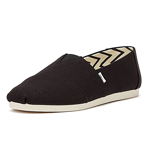 Offerta a tempo: TOMS Recycled Cotton Alpargata, Mocassino Basso Uomo, Black White, 45 EU - 18% da 38.99 € a 31.92 €