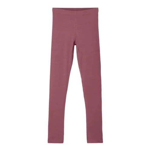 Tijdelijke aanbieding: NAME IT Basic legging voor meisjes, biologisch katoen, zwart, deco roze, 92 van 9.99 € naar 9.99 € (0.00% korting)