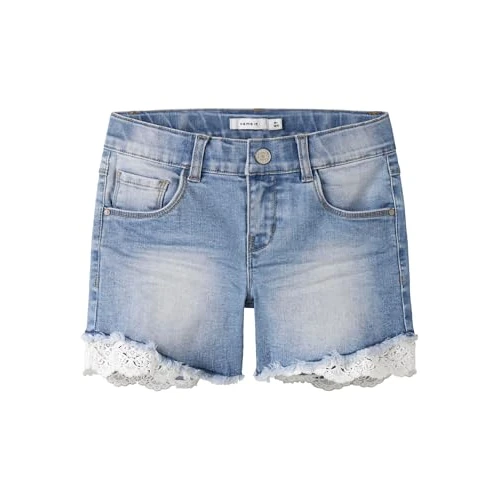 Offre limitée : Name it NKFSALLI DNMTAHA 2629 Shorts Noos, Shorts en Jean Fille, Medium Blue Denim, 98 de 27.99 € à 26.89 € (4% de remise)