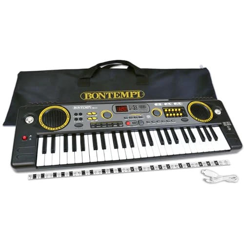 Tijdelijke aanbieding: Bontempi School Digital Keyboard 15 4920 met 49 toetsen, zwart van 75.31 EUR naar 75.31 EUR (korting 0%)