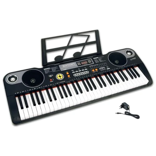 Offerta a tempo: Bontempi | HarmonyKeys - Tastiera Digitale a Passo Professionale, 61 Tasti con Connessione USB e adattatore di rete per un'Armonia Perfetta, 860x295x90 mm - 20% da 99.57 € a 80.12 €