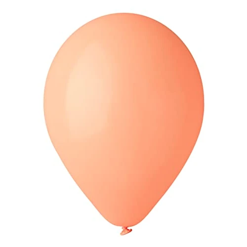 Pack 100 balloons in natural latex Premium Quality G120 (Ø 33cm / 13"), peach rose
