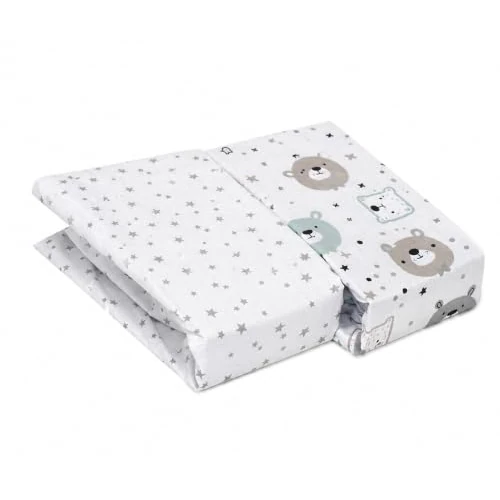 Limited-time offer: Flyideas 2-Piece Bedding Set for Cots and Cribs – 2 Cotton Fitted Sheets, 120x60 cm – Hypoallergenic, Soft, Breathable Baby Cot Sheets from 24.04 £ to 24.04 £ (save 0.00%)