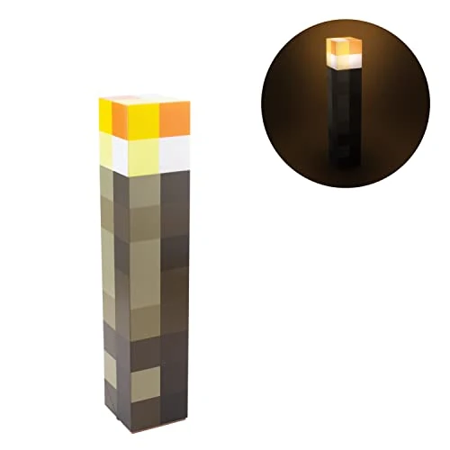 Limitiertes Angebot: Minecraft Fackel-Licht - Offiziell lizenziert, 2 Lichtmodi, 2 Nutzungsmöglichkeiten, batteriebetrieben, Geschenk für Gamer von 27.00 EUR auf 21.99 EUR (Spare 19%)