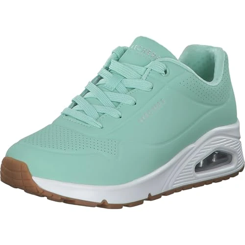 Limited-time offer: Skechers Women's Uno Stand on Air Sneaker, Mint Durabuck Mesh, 5 UK from 55.00 £ to 55.00 £ (save 0.00%)