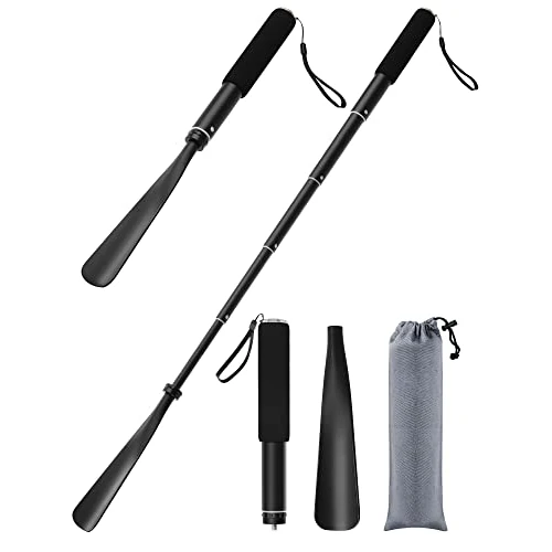 Offerta a tempo: TriPro Calzascarpe Lungo Metallo - Telescopico 38-94 cm, Lega di Alluminio, Calzante Per Scarpe Lungo Per Anziani Uomini Donne Bambini - 0.00% da 19.99 € a 19.99 €