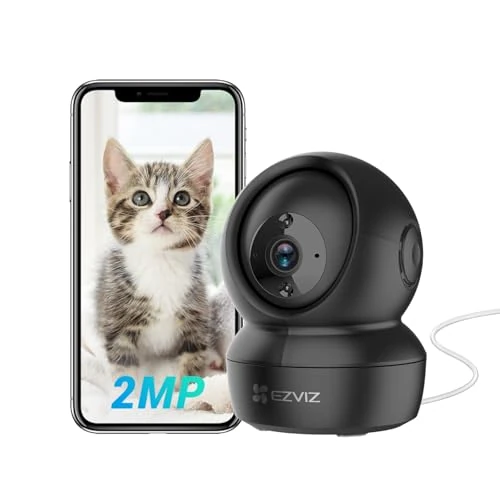 Offerta a tempo: EZVIZ C6N Telecamera Wi-Fi Interno 1080p Videocamera Sorveglianza Interno Pan/Tilt/Zoom Compatibile con Alexa, Rotazione a 360°, Visione Notturna, Tracciamento del Movimento e Audio Bi-direzionale - 31% da 29.00 € a 19.99 €