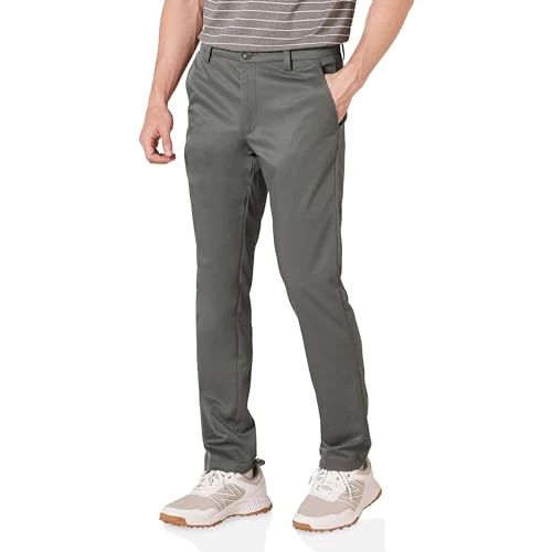 Amazon Essentials Pantalon de Golf Extensible à Coupe ajustée pour Homme, Gris, 91,4 x 78,7 cm