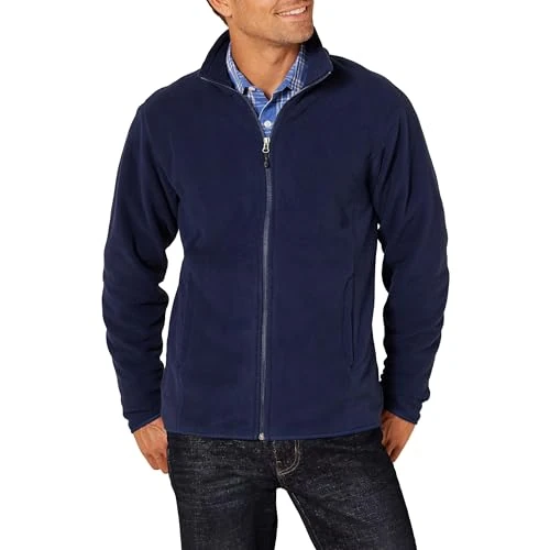 Limitiertes Angebot: Amazon Essentials Herren Fleecejacke mit durchgehendem Reißverschluss (in Big und Tall erhältlich), Marineblau, XXL von 26.30 EUR auf 18.89 EUR (Spare 28%)