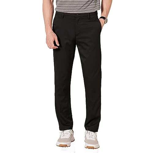 Amazon Essentials Heren Slim-Fit Stretch Golfbroek, zwart, 34W/32L