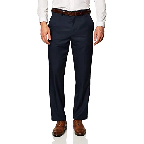 Offerta a tempo: Amazon Essentials Pantaloni Eleganti da Completo Vestibilità Classica con Vita Elasticizzata e Senza Pince Uomo, Blu Marino, 28W / 28L - 0.00% da 30.63 € a 30.63 €