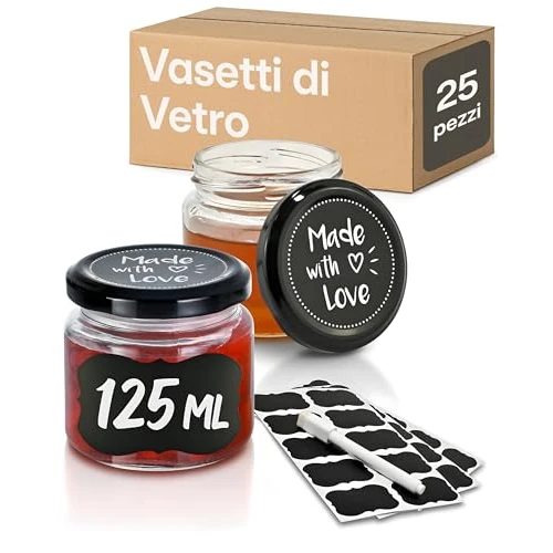 Zeitlich begrenztes Angebot: Praknu 25er Set Marmeladengläser Klein 125ml – Einweckgläser mit Deckel von 21.99 € auf 20.99 € (5% Rabatt)