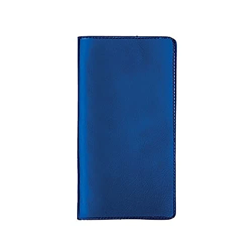 Agendepoint.it Kalendarz kieszonkowy na rok 2026, gumowany, 7 x 15 cm, niebieski