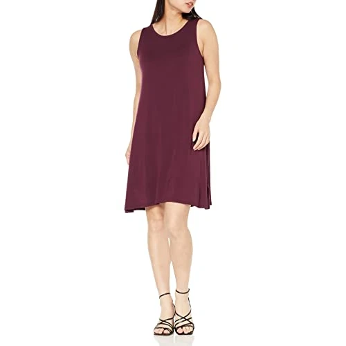 Zeitlich begrenztes Angebot: Amazon Essentials Damen Tanktop-Swingkleid (erhältlich in Übergröße), Burgunderrot, XXL von 15.76 € auf 15.76 € (0.00% Rabatt)